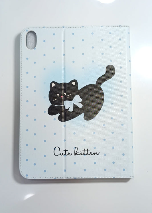 Cute Kitten Flip Cover for iPad Air A16 (2025) or iPad 10 gen 2022