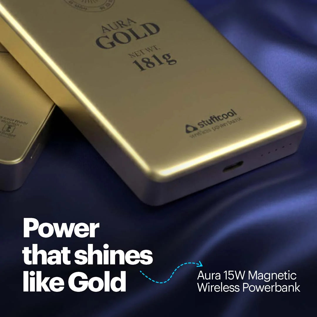 Stuffcool Aura 10000mAh Magnetic Wireless Powerbank 15W