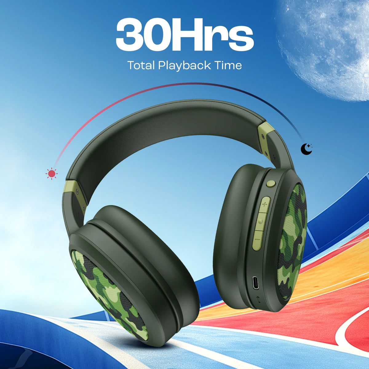 boAt Rockerz 460 Wireless Headphones – 30H Playback, 40mm Drivers, BEAST Mode, Bluetooth 5.2
