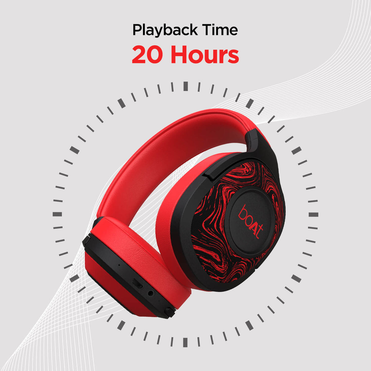 boAt Rockerz 550 Wireless Over-Ear Headphones β 50mm Drivers, 20H Playback, Bluetooth 5.0, AUX Mode