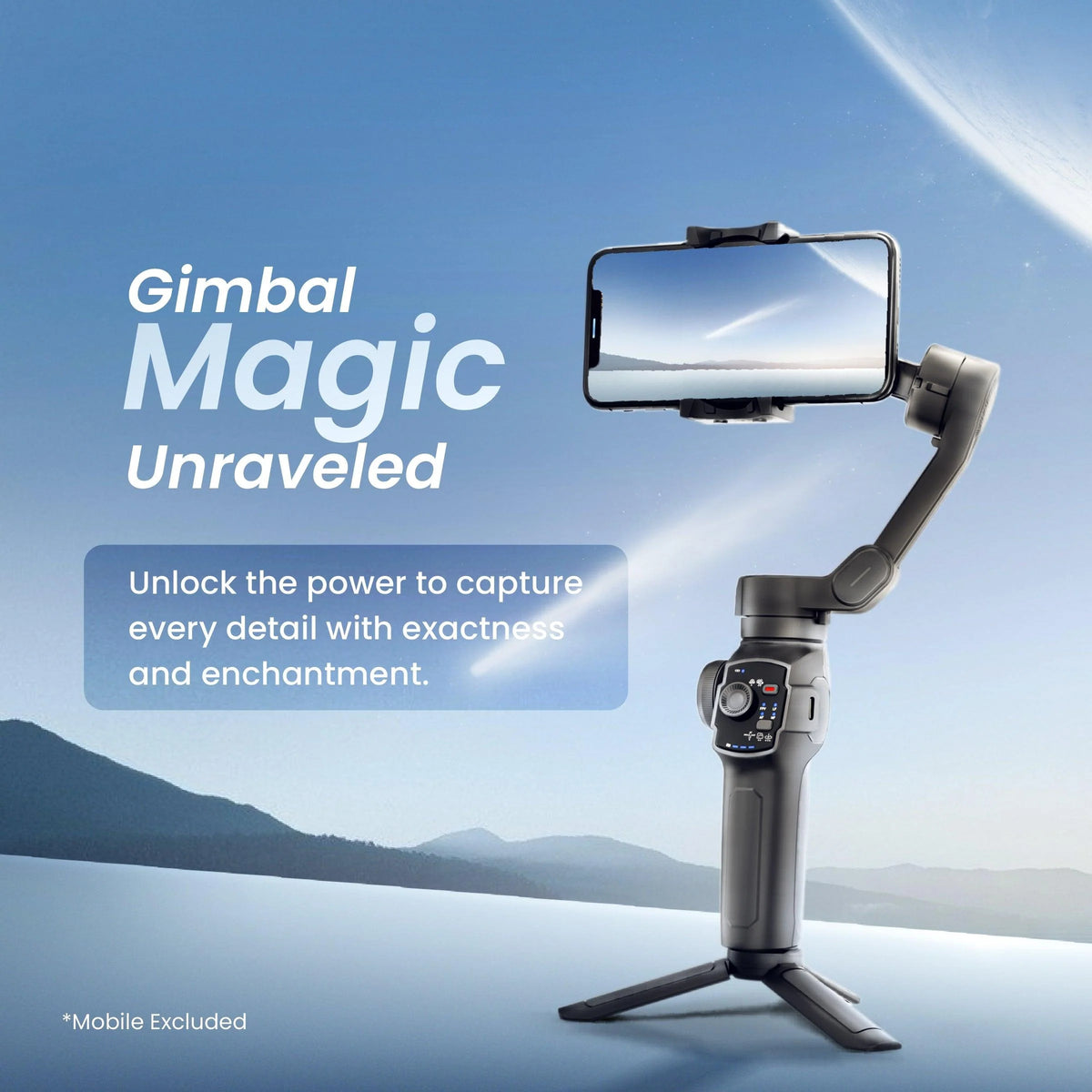 Digitek (DSG-009F) 3 Axis Foldabe Smartphone Gimbal