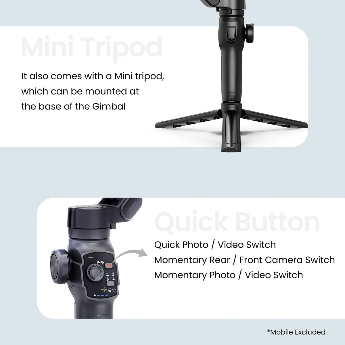 Digitek (DSG-009F) 3 Axis Foldabe Smartphone Gimbal