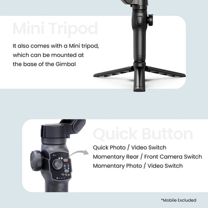 Digitek (DSG-009F) 3 Axis Foldabe Smartphone Gimbal