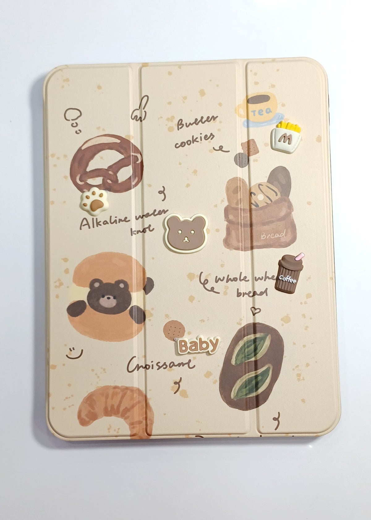 Aesthetic Bakery Bear Flip Cover for iPad Air A16 (2025) & iPad 10th gen 2022