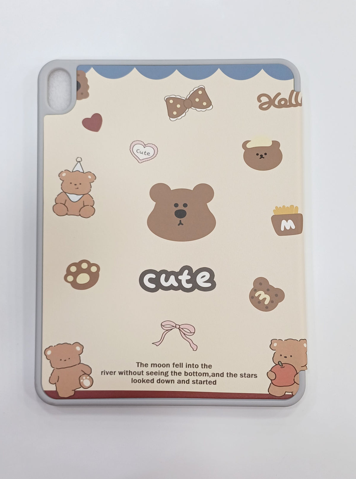 Sweet Bear & Cookies Flip Cover for iPad Air A16 or iPad 10th gen 2022