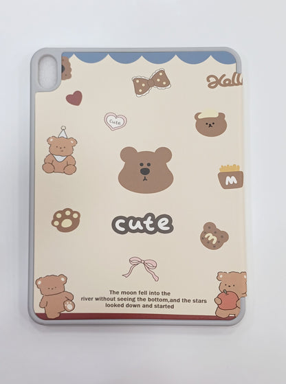 Sweet Bear & Cookies Flip Cover for iPad Air A16 or iPad 10th gen 2022