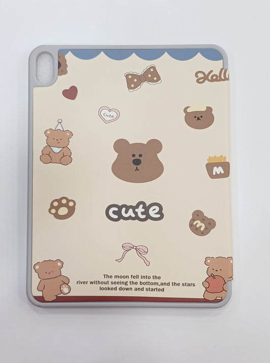Sweet Bear & Cookies Flip Cover for iPad Air A16 or iPad 10th gen 2022