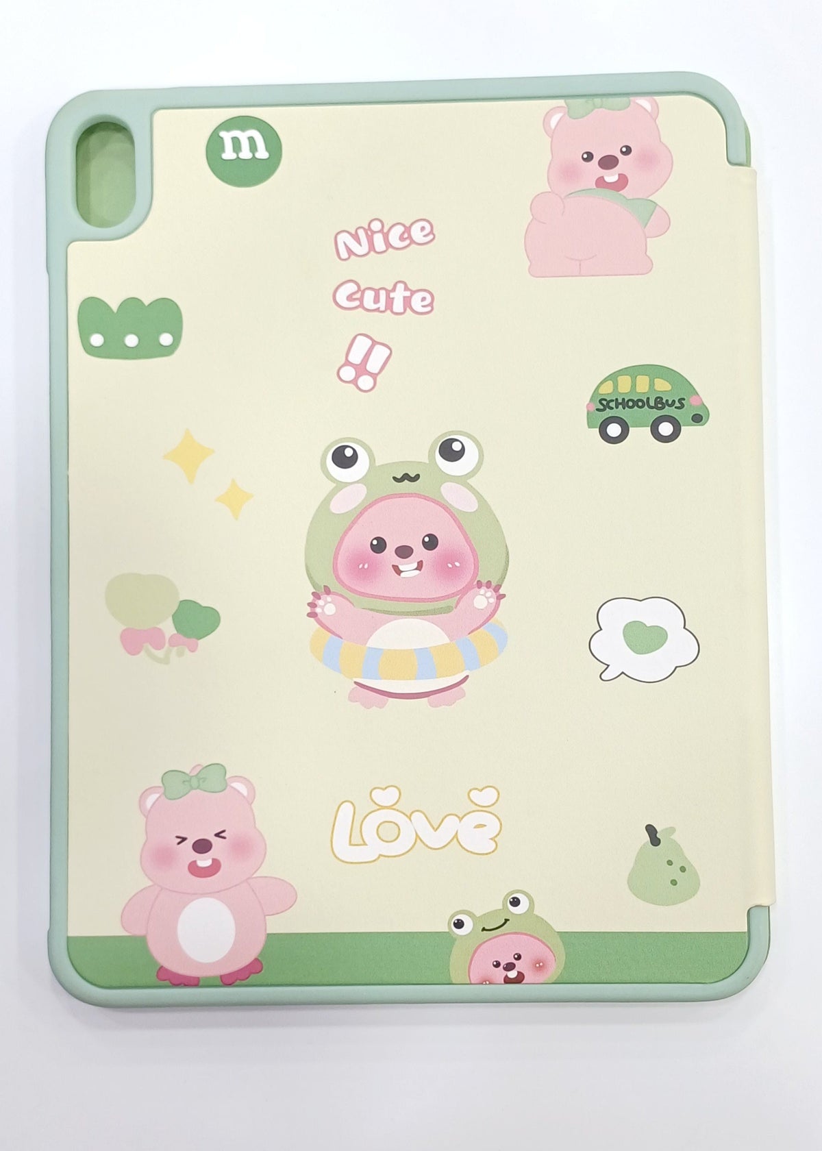 Lovely Bear & Froggy Flip Cover for iPad Air A16 & iPad 10th gen 2022
