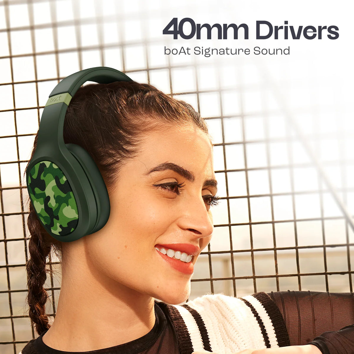 boAt Rockerz 460 Wireless Headphones – 30H Playback, 40mm Drivers, BEAST Mode, Bluetooth 5.2