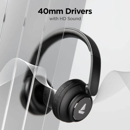 boAt Rockerz 450 Wireless Headphones – 15H Playback, 40mm Drivers, Bluetooth & AUX Mode