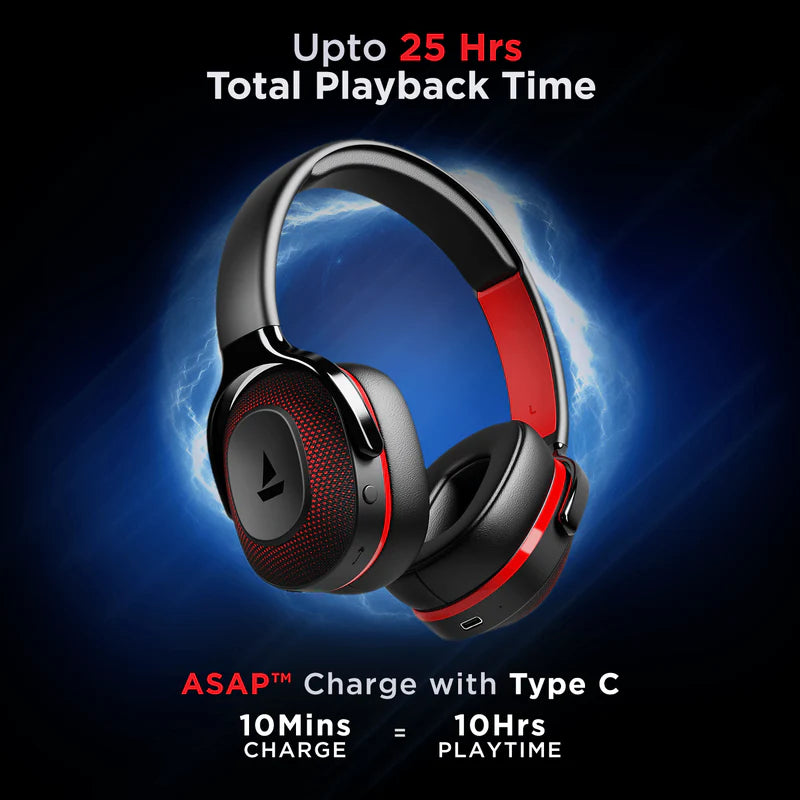 boAt Rockerz 425 Wireless Headphones – 25H Playback, BEAST Mode, 40mm Drivers, Bluetooth 5.2