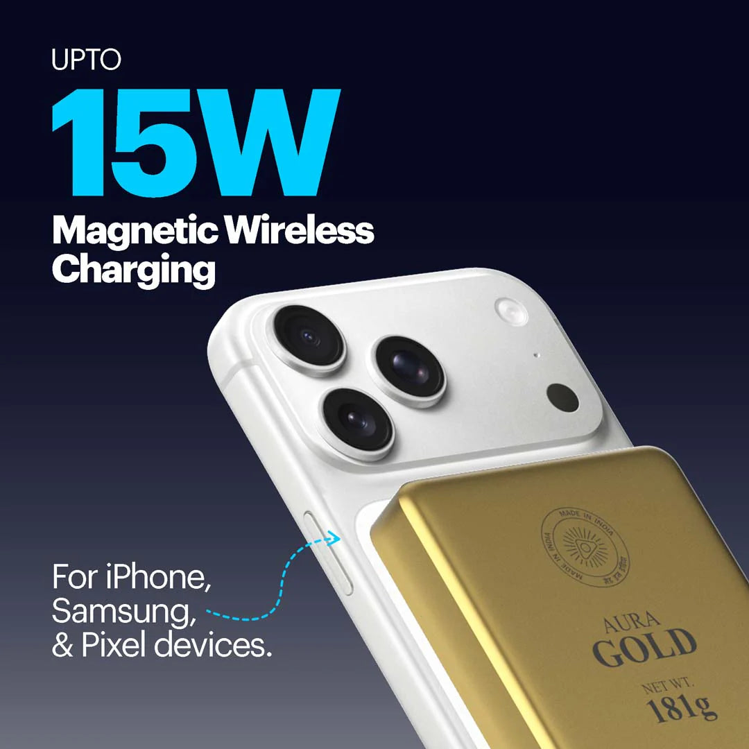 Stuffcool Aura 10000mAh Magnetic Wireless Powerbank 15W