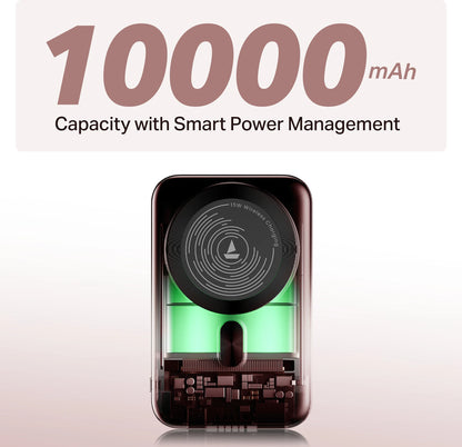 Boat EnergyShroom PB331 (Magsafe) 10000mAh Magnetic Wireless Powerbank