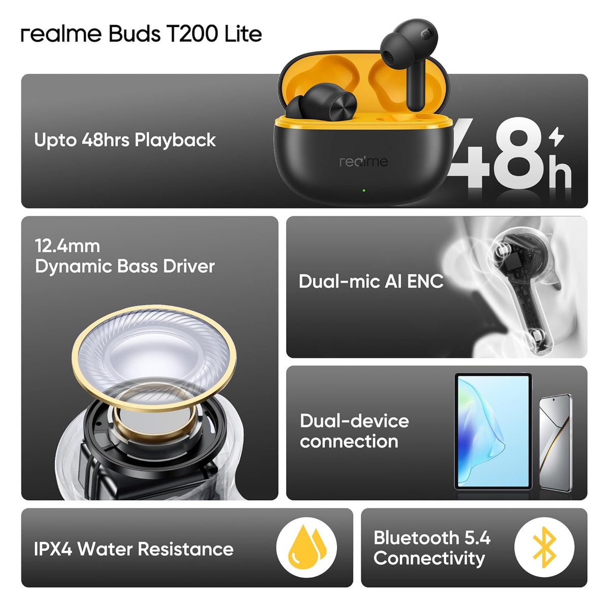 Realme Buds t200 lite