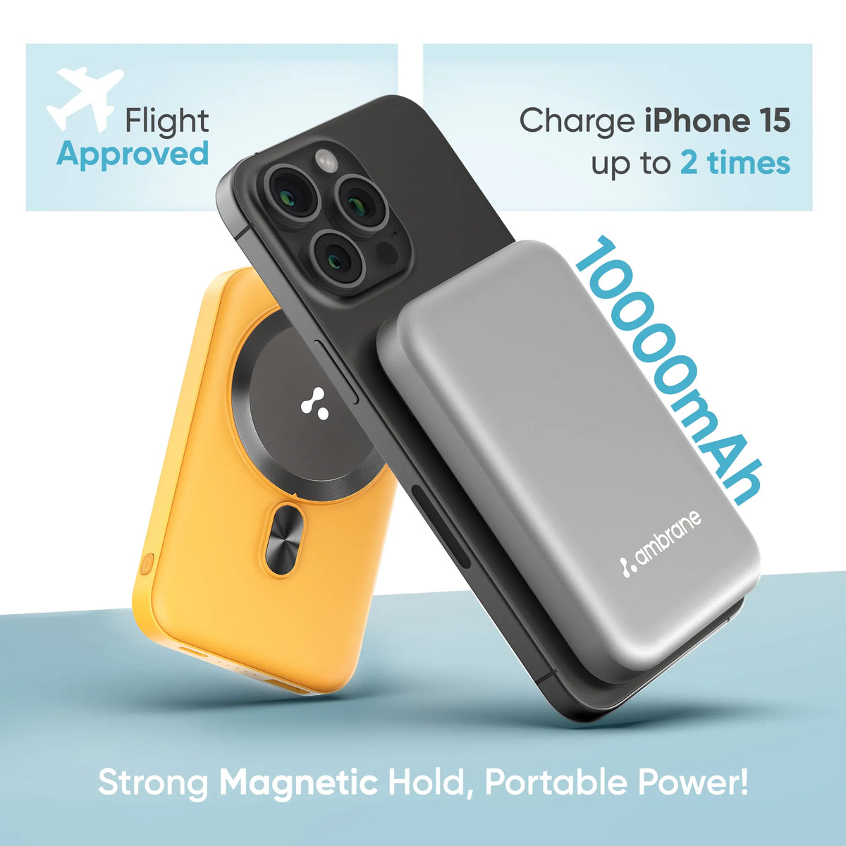 Ambrane Magsafe Wireless 10000Mah (Aerosync Snap)