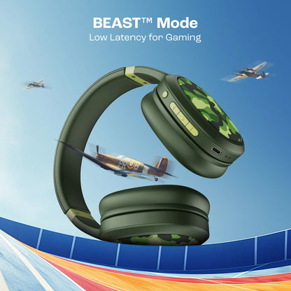 boAt Rockerz 460 Wireless Headphones – 30H Playback, 40mm Drivers, BEAST Mode, Bluetooth 5.2