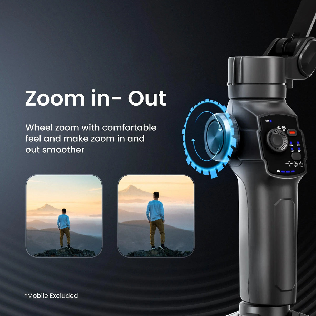 Digitek (DSG-009F) 3 Axis Foldabe Smartphone Gimbal