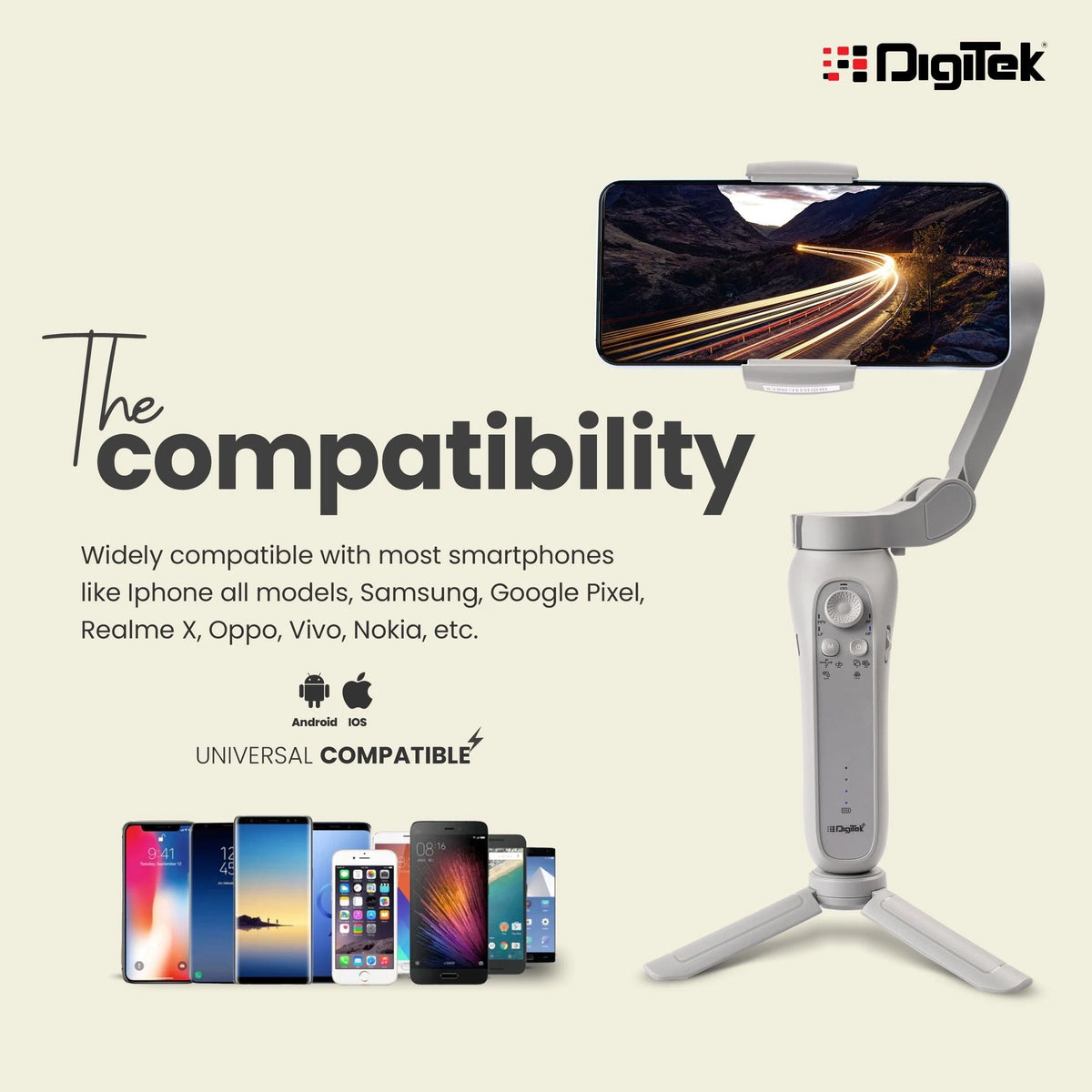 Digitek DSG 007F 3 Axis Handheld Steady Gimbal