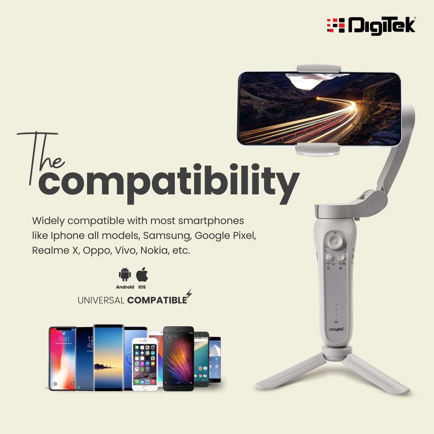Digitek DSG 007F 3 Axis Handheld Steady Gimbal