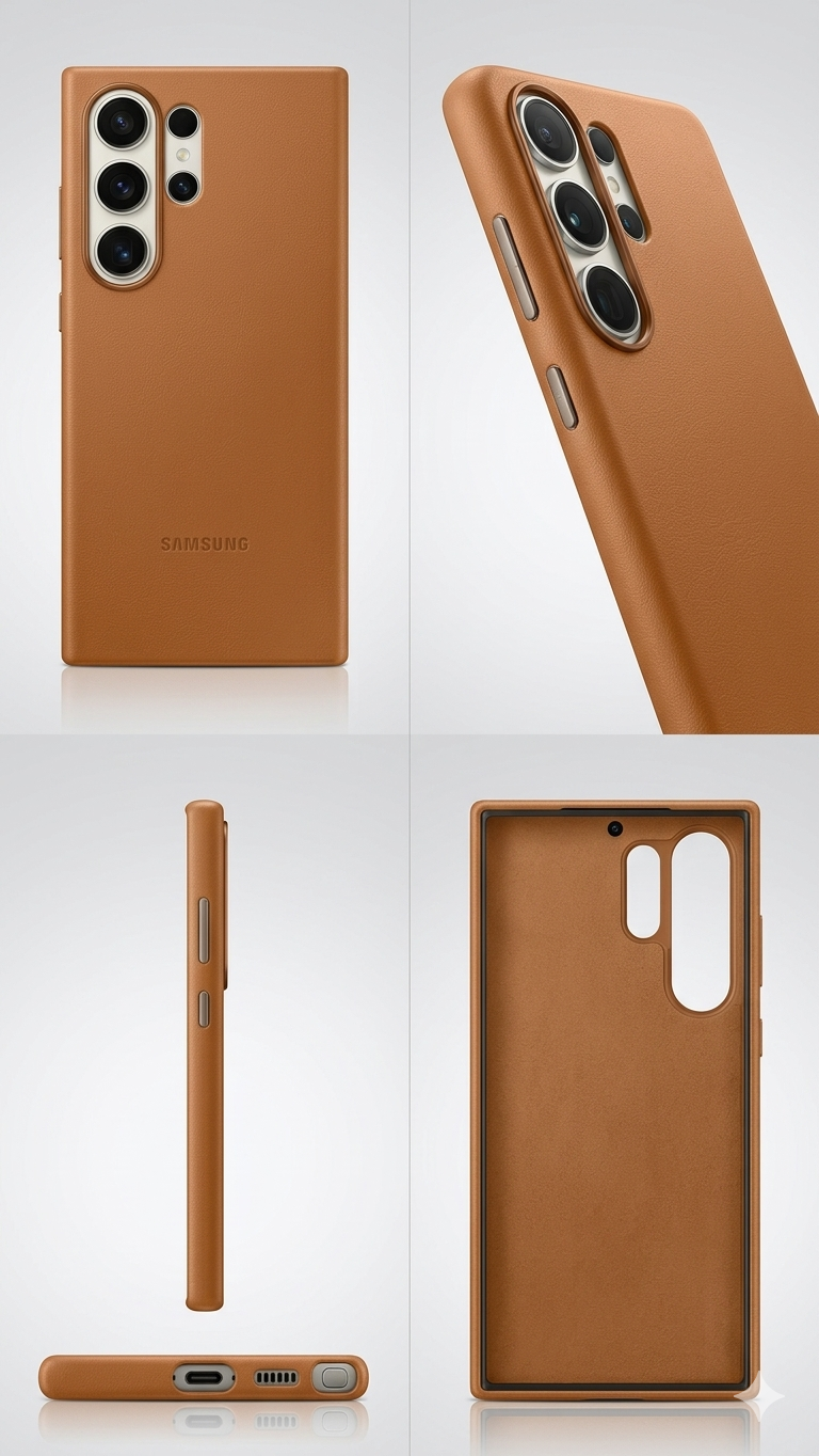 Premium Vegan Leather Case for Samsung S26 Ultra
